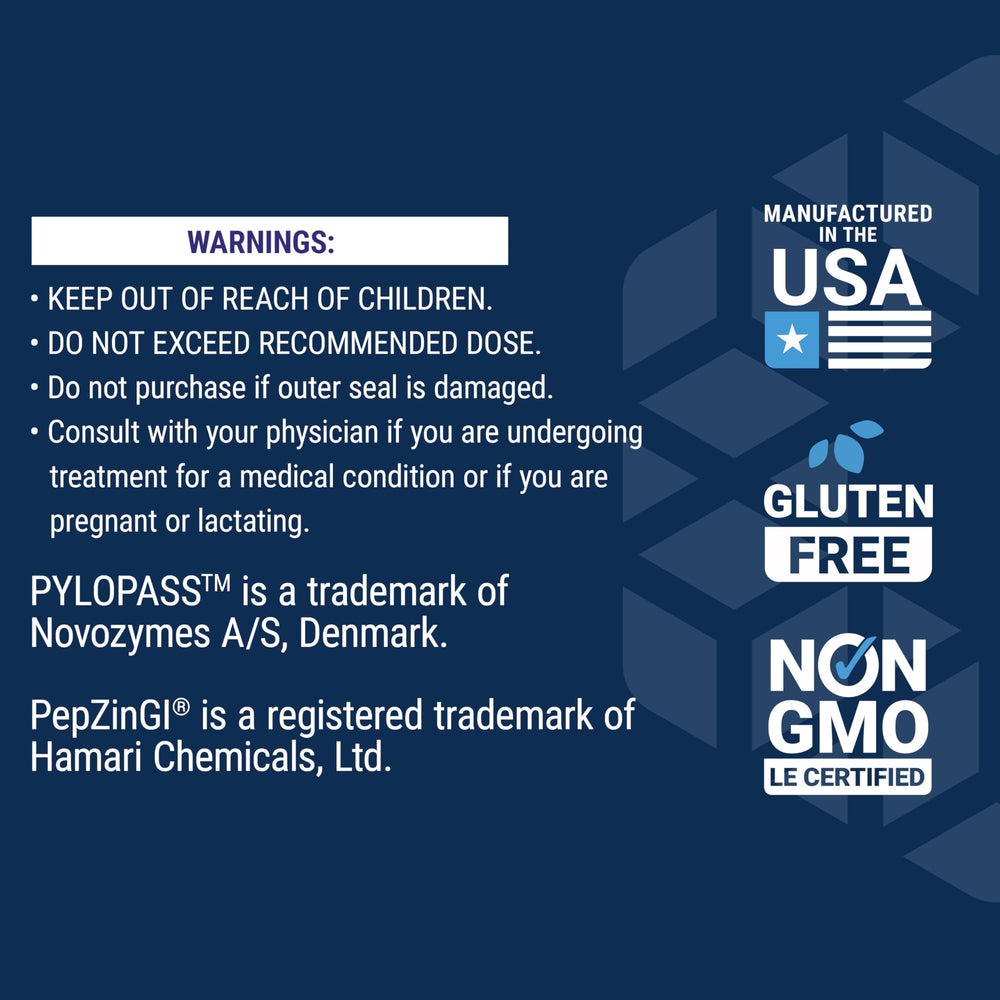 Made-in-USA badge on Gastro-Ease box signals quality manufacturing