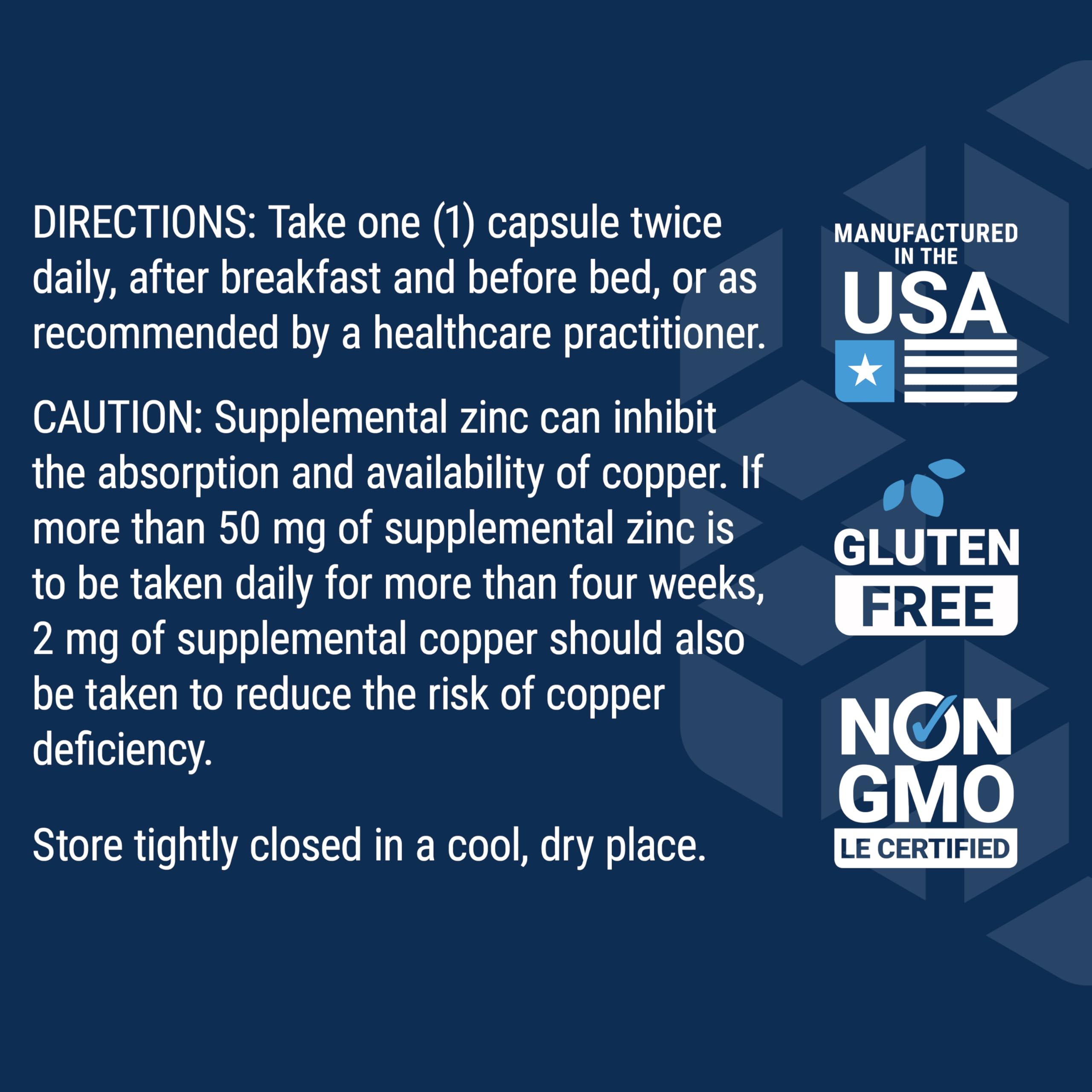 Gastro-Ease non-GMO stamp on bottle reinforces ingredient quality
