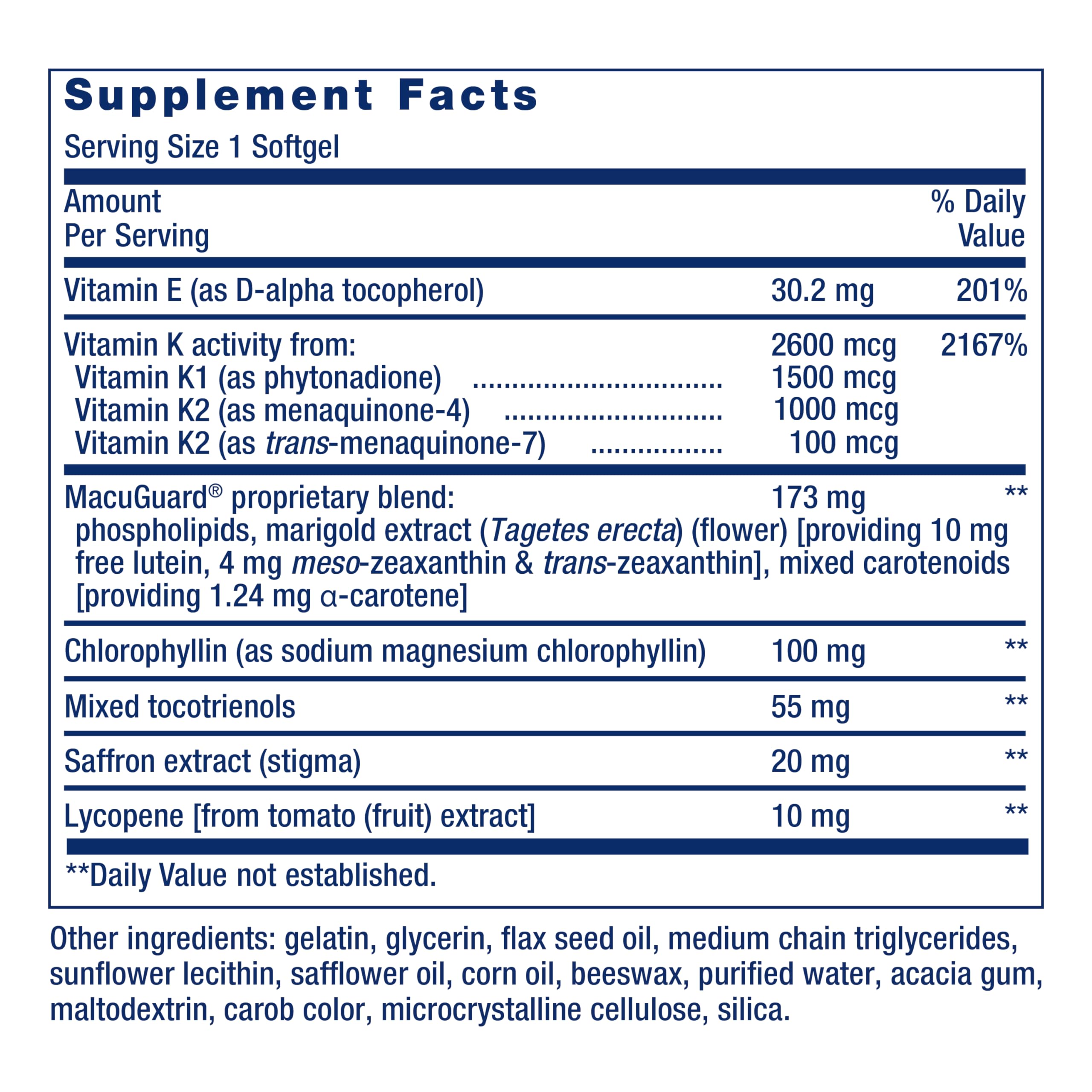 Life Extension Vitamin K1 and K2 complex capsules promoting balanced calcium support.