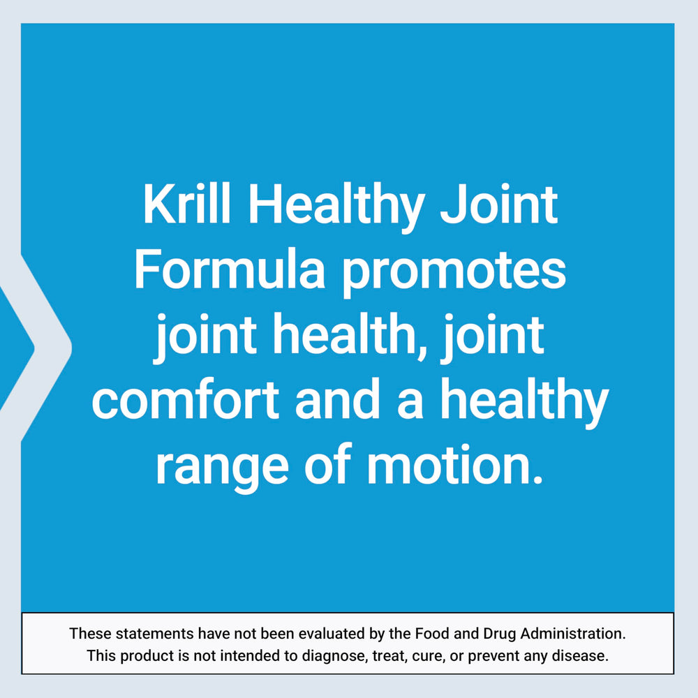 Life Extension Krill Healthy Joint Formula astaxanthin-rich formulation shown for joint comfort.