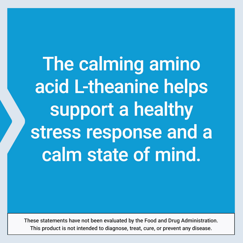 Life Extension L-Theanine: apoyo de GABA para sensación de bienestar estable.