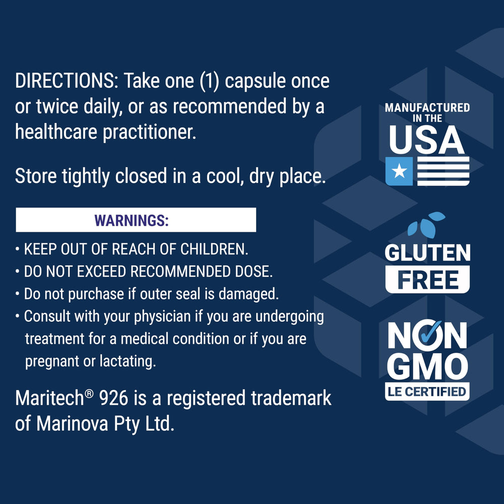 Label detail displaying 88.5 mg fucoidan content per formula