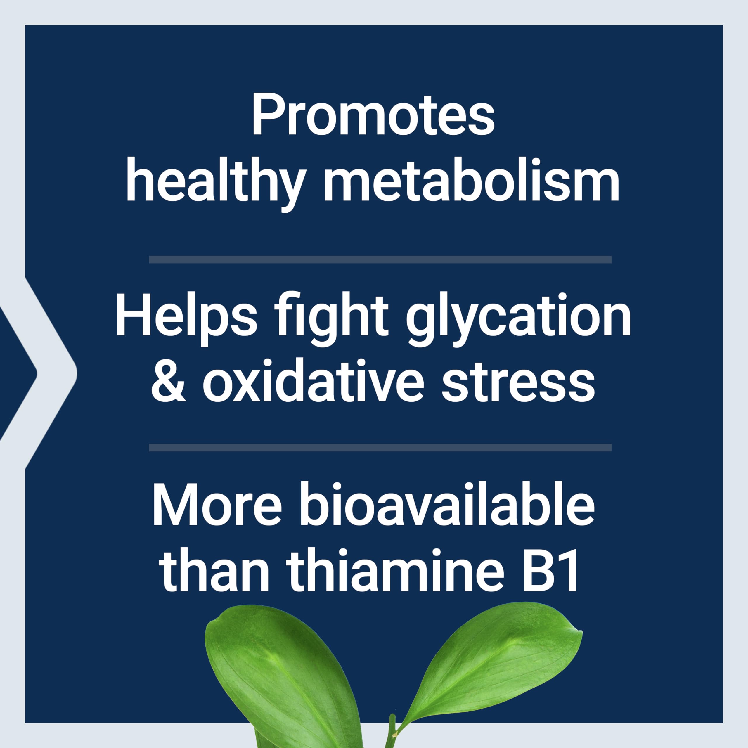 Life Extension Mega Benfotiamine dosage panel supports consistent daily use.