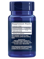 Life Extension Mega Lycopene capsule close-up highlights carotenoids for antioxidant defense.