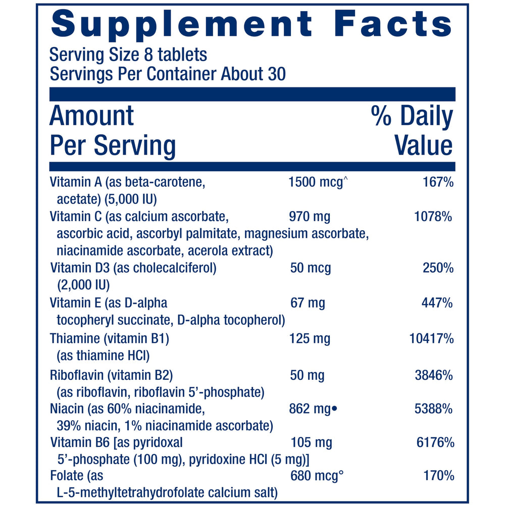 Life Extension Mix fruit-vegetable extracts label, highlighting antioxidant-rich ingredients.