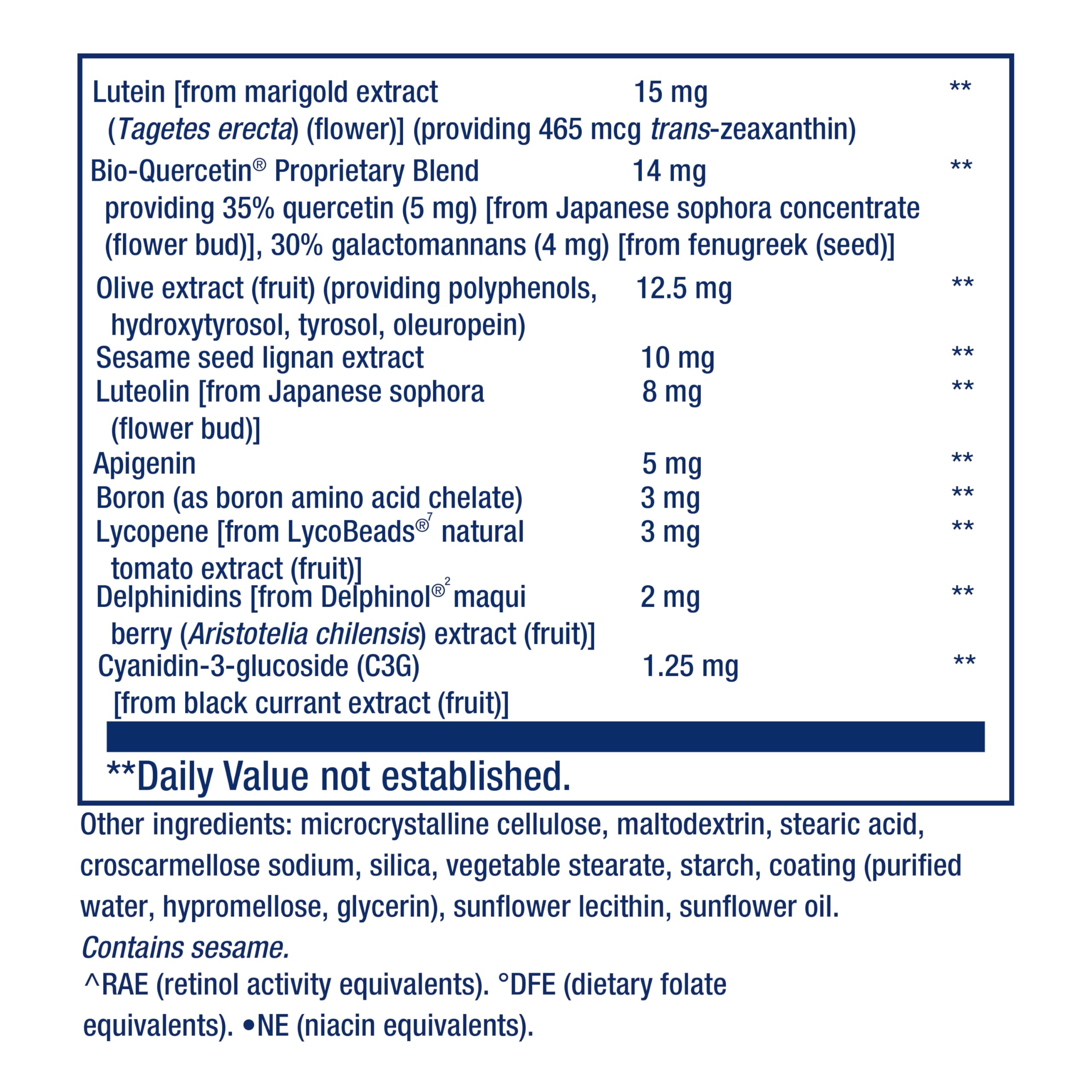 Life Extension Mix gluten-free label, appealing to gluten-aware shoppers.