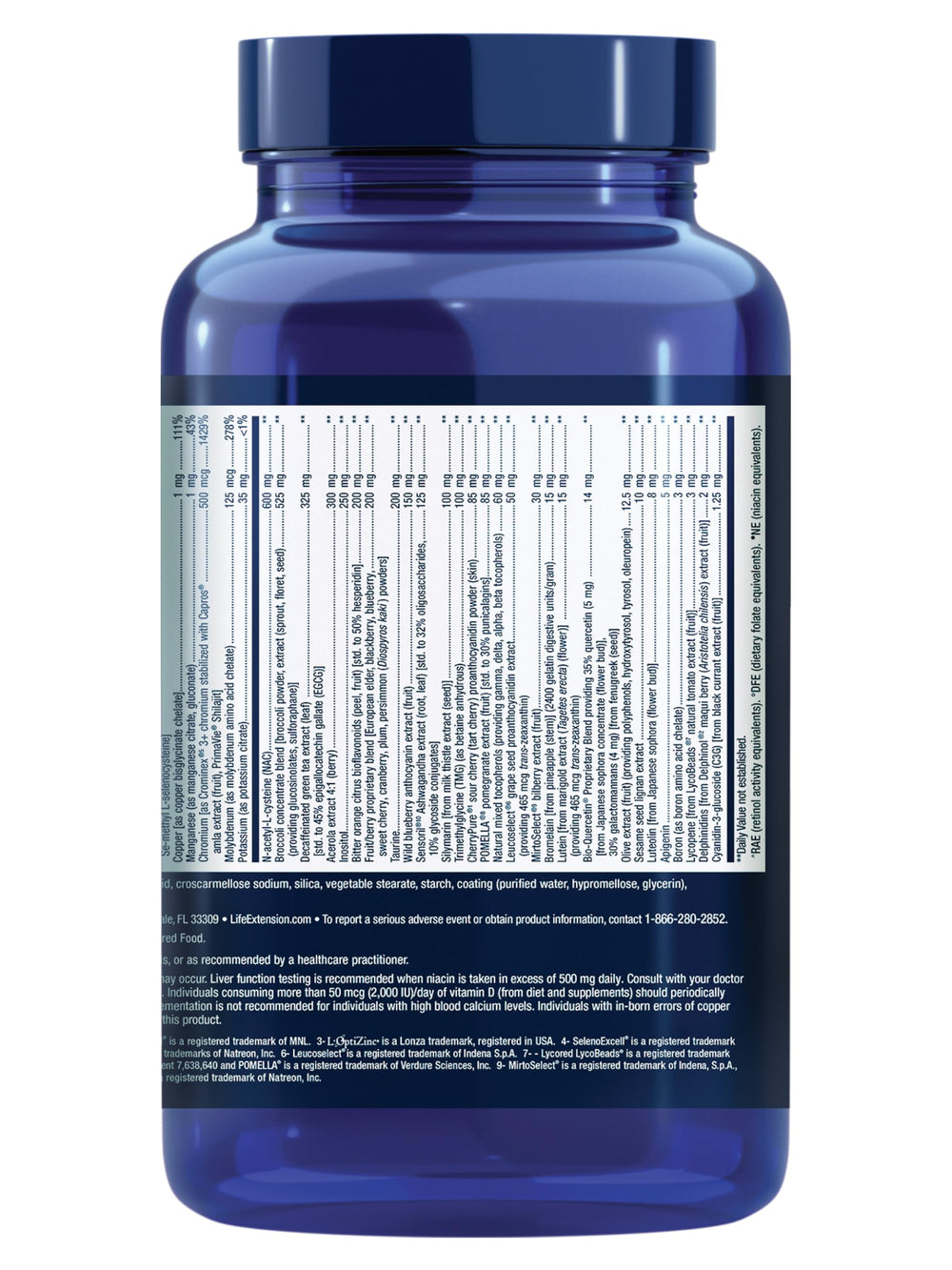 Life Extension Mix tablets in hand illustrate convenient daily dose.