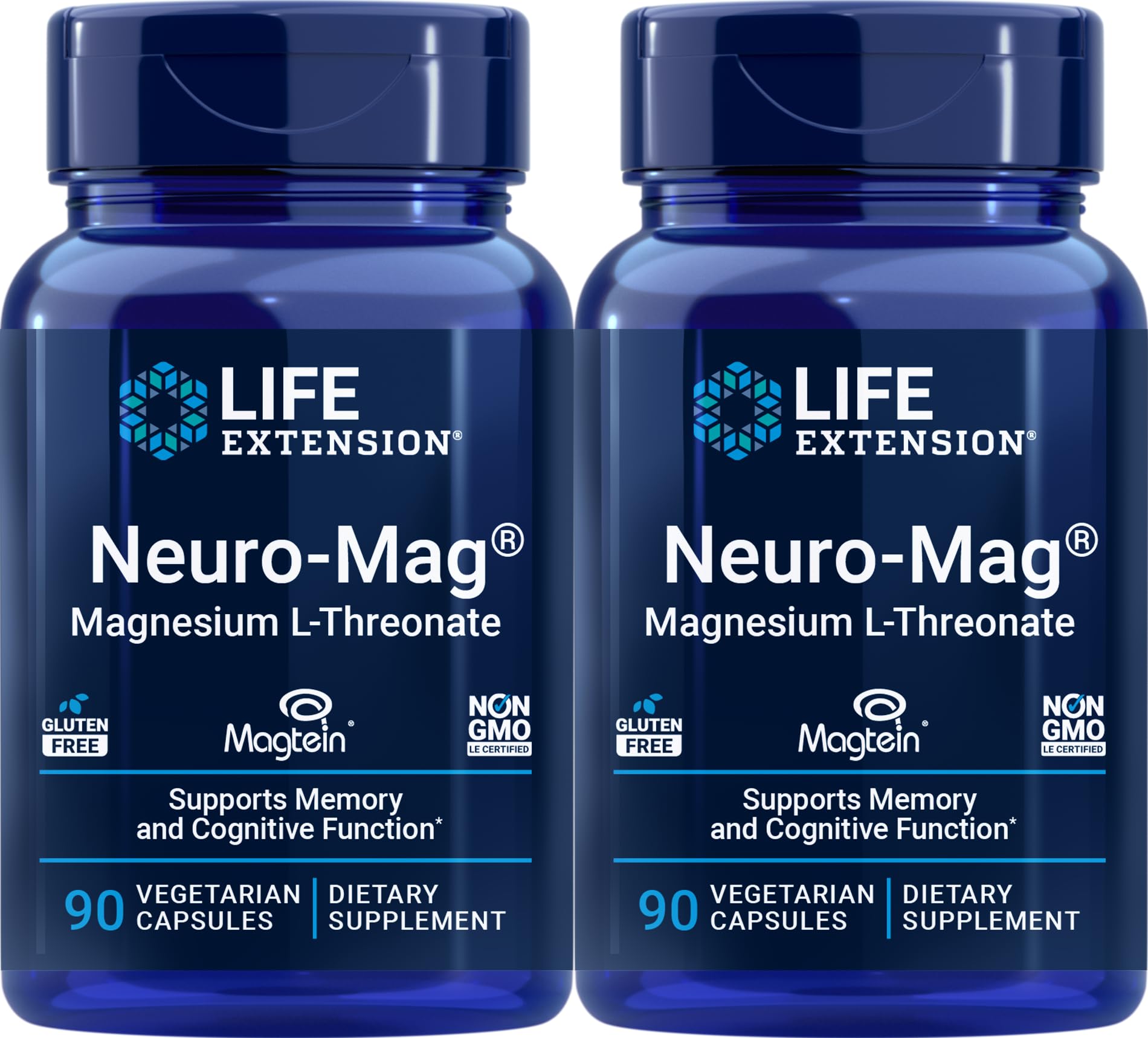 Life Extension Neuro-mag bottle front, ideal for daily focus-support routines.