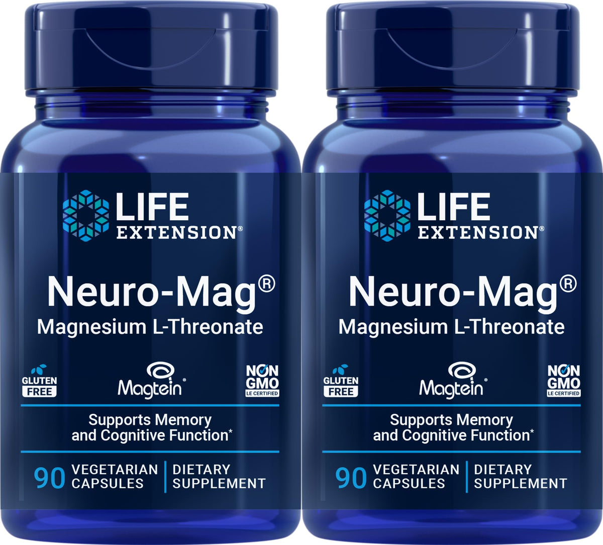 Life Extension Neuro-mag bottle front, ideal for daily focus-support routines.