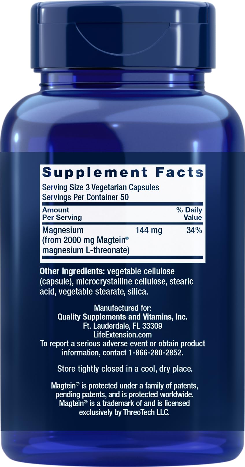 Close-up of Neuro-Mag capsules highlighting Magtein for ultra-absorbable magnesium.