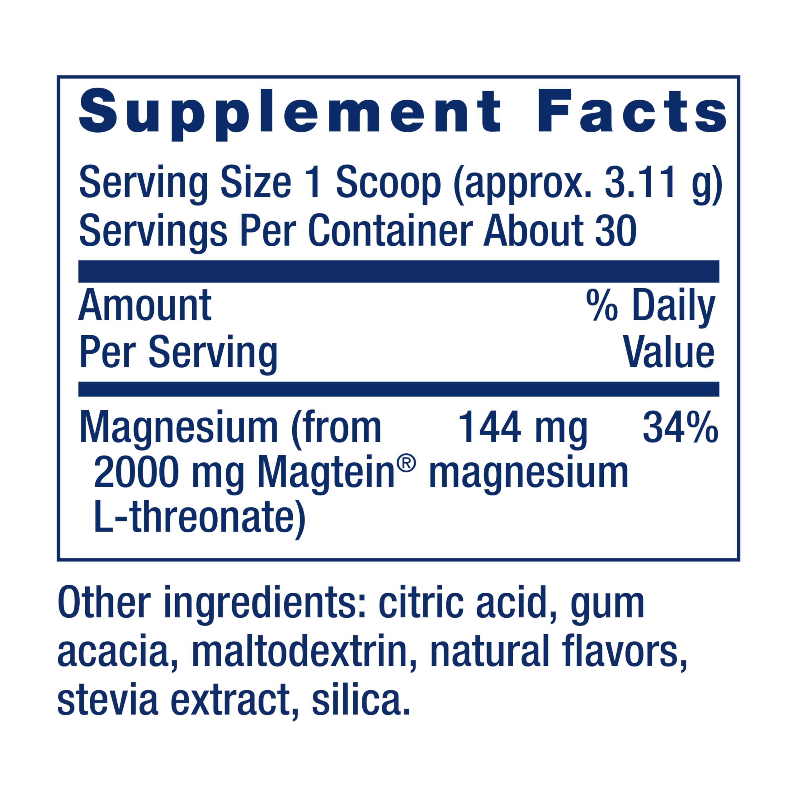 Life Extension Neuro-Mag Tropical Punch label close-up showing gluten-free and non-GMO quality.