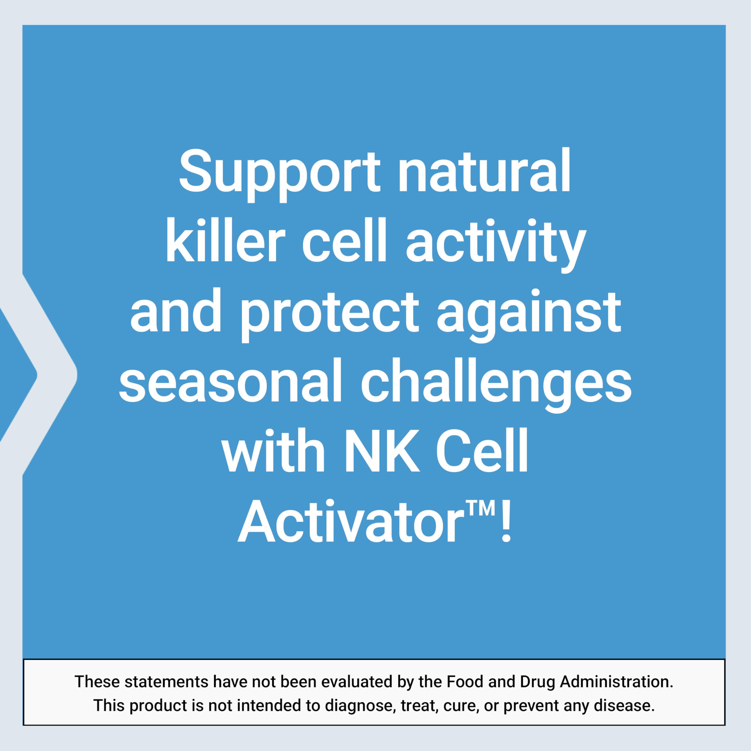 Life Extension NK Cell Activator box packaging emphasizes premium care.