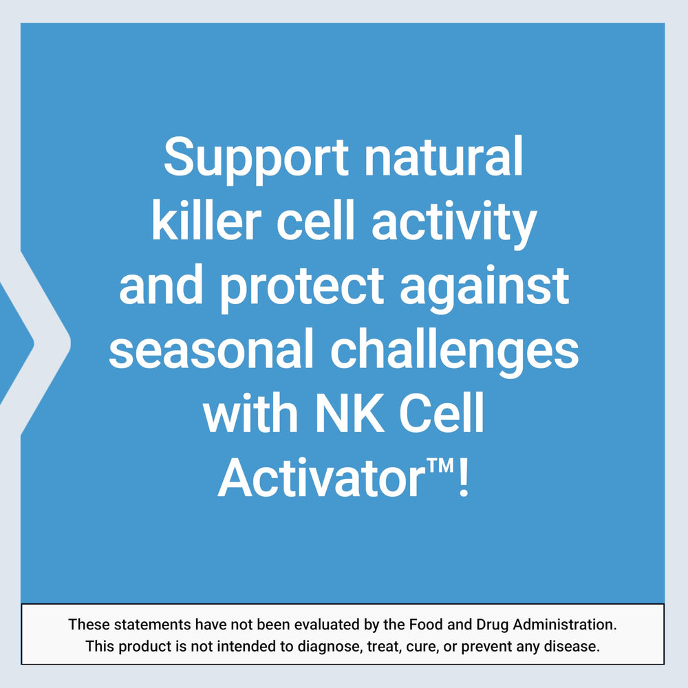 Life Extension NK Cell Activator box packaging emphasizes premium care.