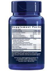 Close-up of Life Extension softgels highlighting easy daily ingestion.