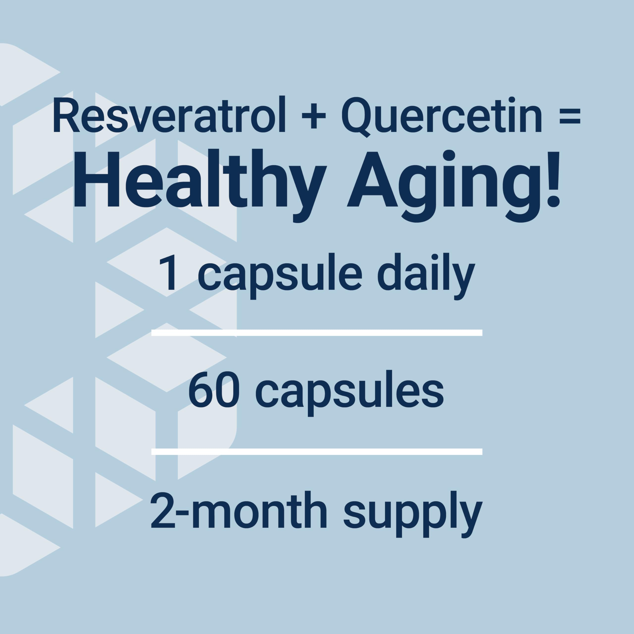 Life Extension Optimized Resveratrol Elite label image highlights 222 mg trans-resveratrol per serving with quercetin.