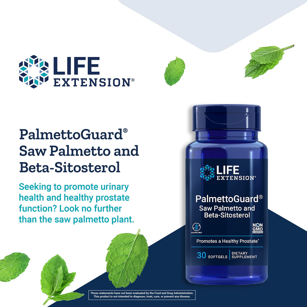 Life Extension PalmettoGuard, extracto de romero, antioxidante natural para cuidado general.
