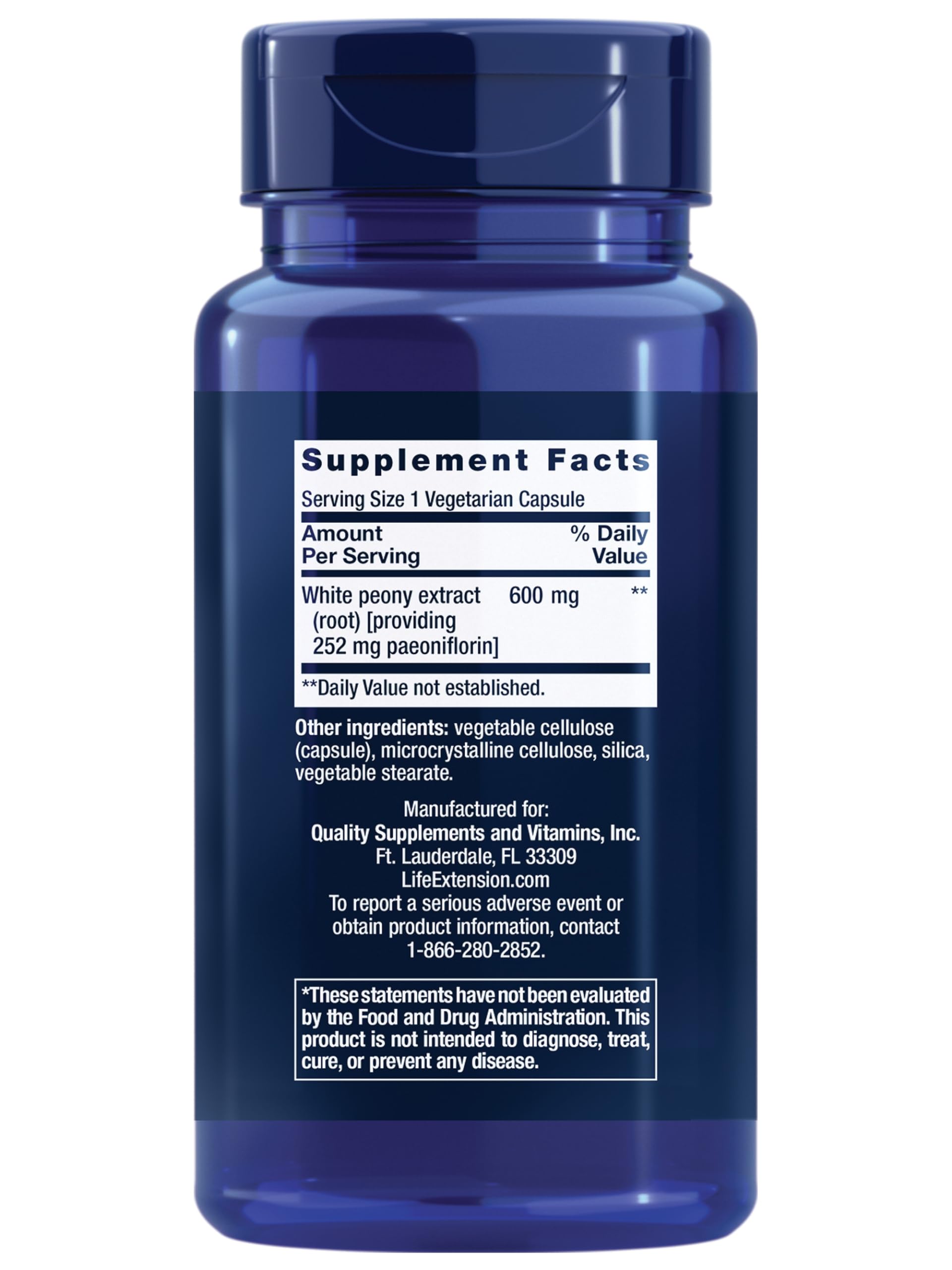 Life Extension Peony Immune capsules poured from bottle for easy daily use