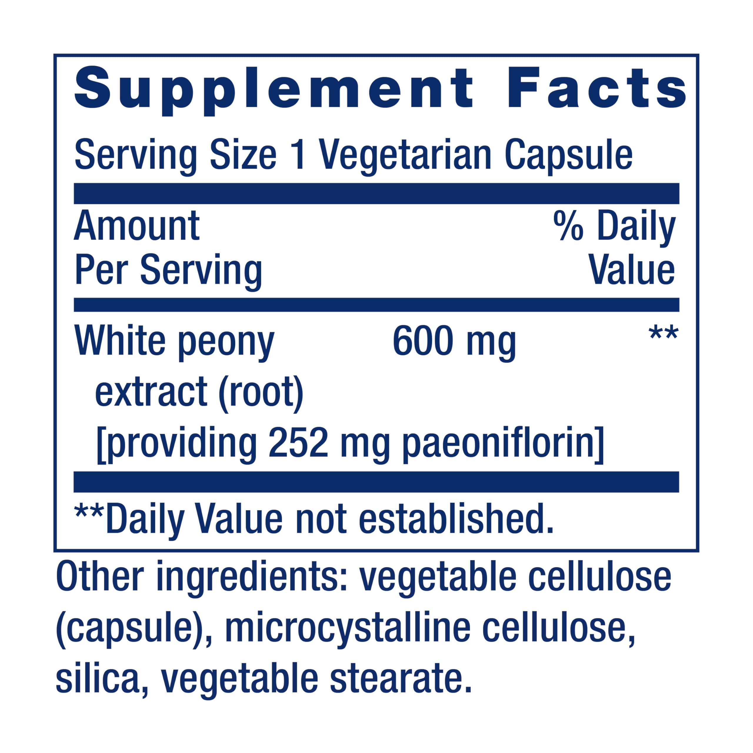 Life Extension Peony Immune label close-up highlighting gluten-free formulation