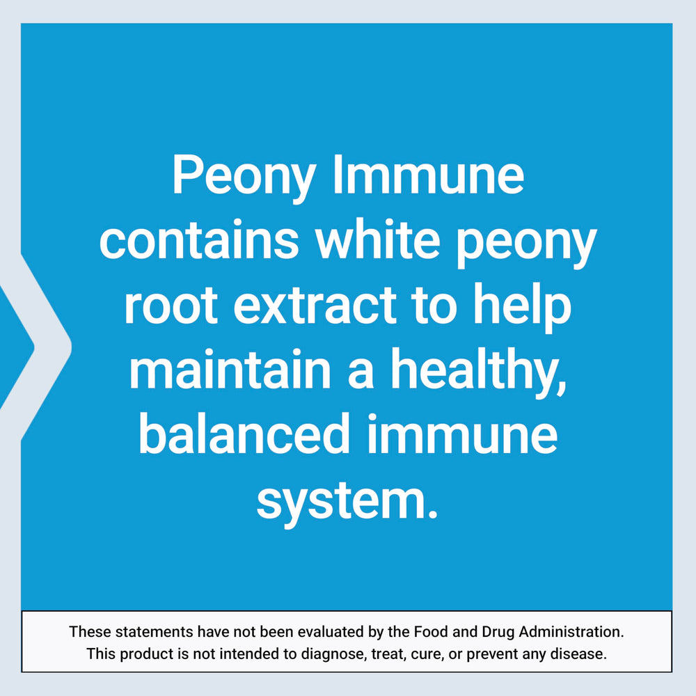 Life Extension Peony Immune white peony root close-up evokes traditional immune support