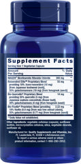 Life Extension Resveratrol Elite bottle image highlighting antioxidant protection and vitality.