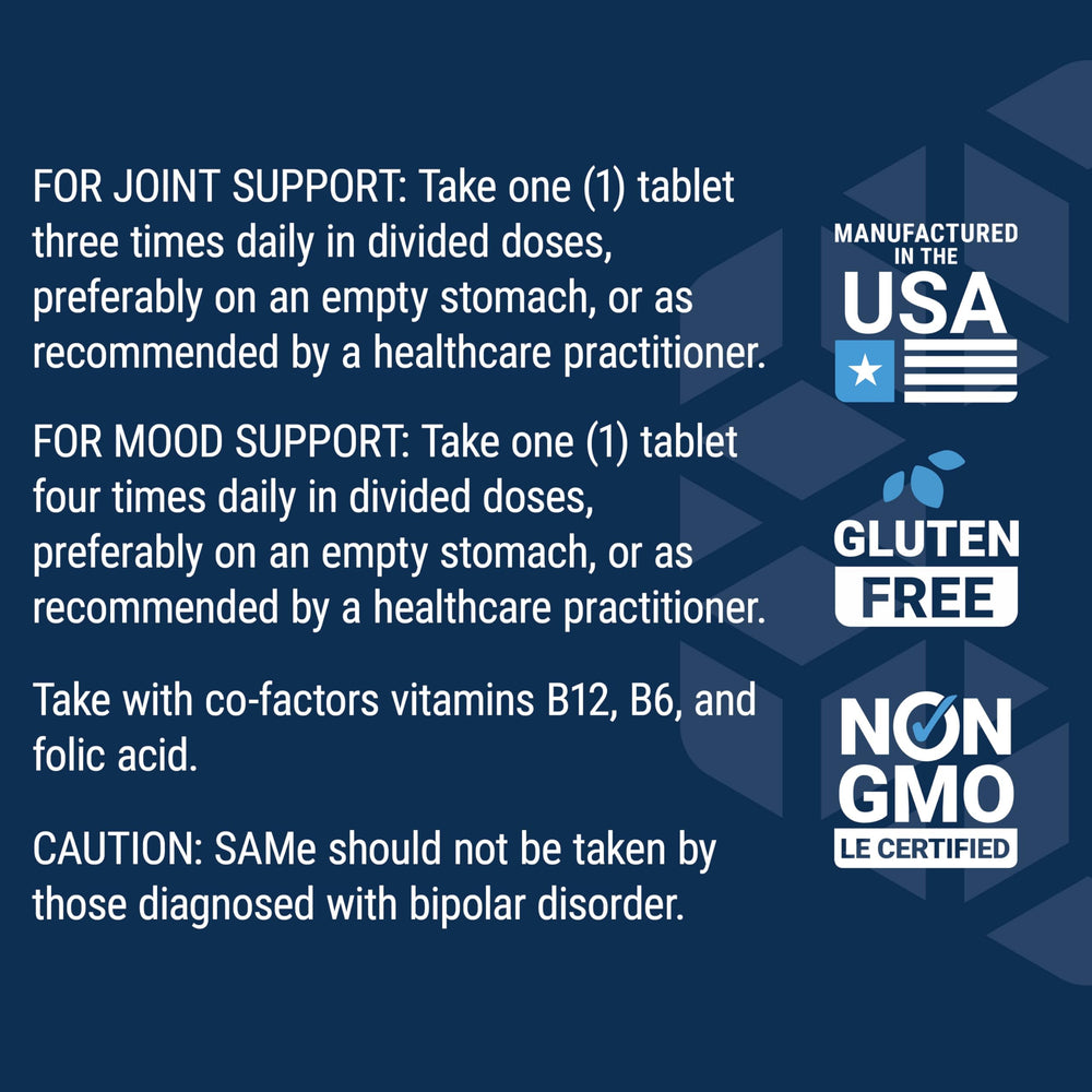 Life Extension SAMe vegetarian tablets suit plant-based supplement routines.