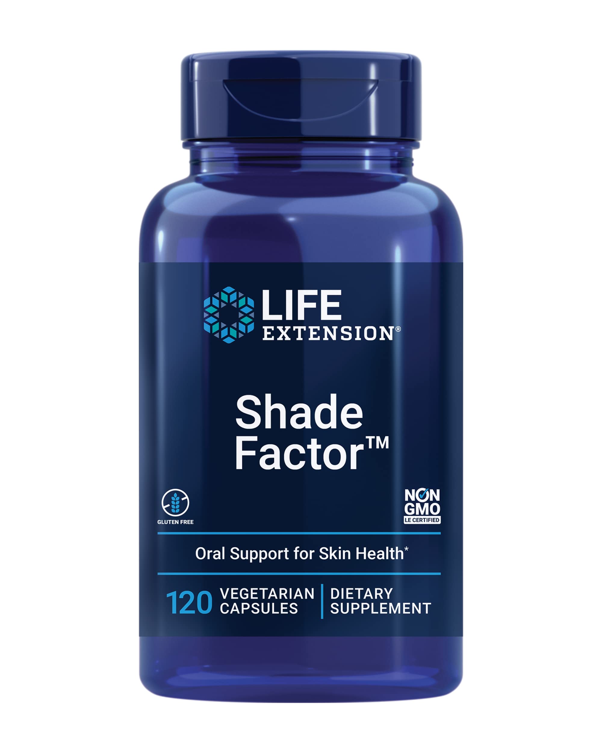 Life Extension Shade Factor bottle front showing label for skin support