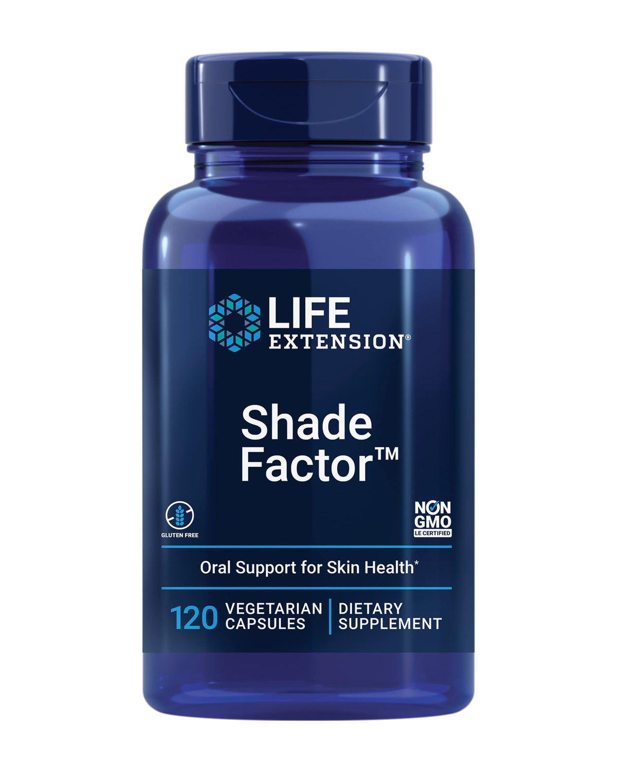 Life Extension Shade Factor bottle front showing label for skin support