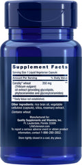 Life Extension Skin Restoring Ceramides two-pack label view emphasizing clean, potent ingredients