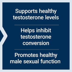 Capsules pack shot suggests easy daily routine for men seeking balance and focus.