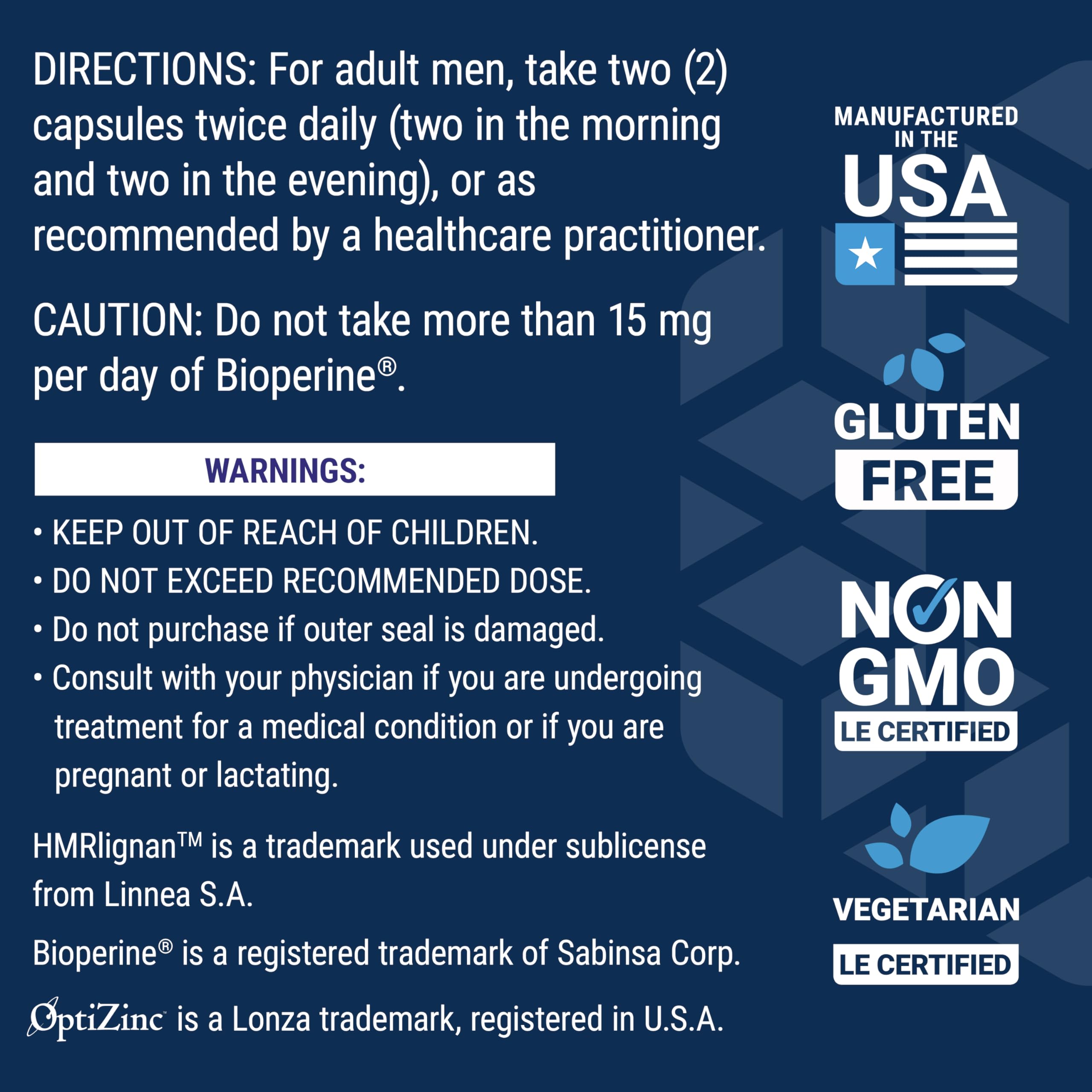 Label-detail image highlights gluten-free and vegetarian capsules for dietary preference awareness.