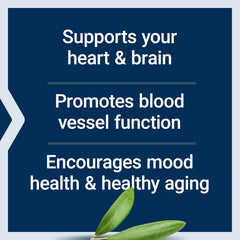 Life Extension Super Omega-3 label shows olive extract and lemon flavor.