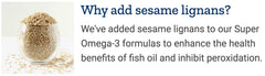 Life Extension Super Omega-3 includes sesame lignans and olive extract.