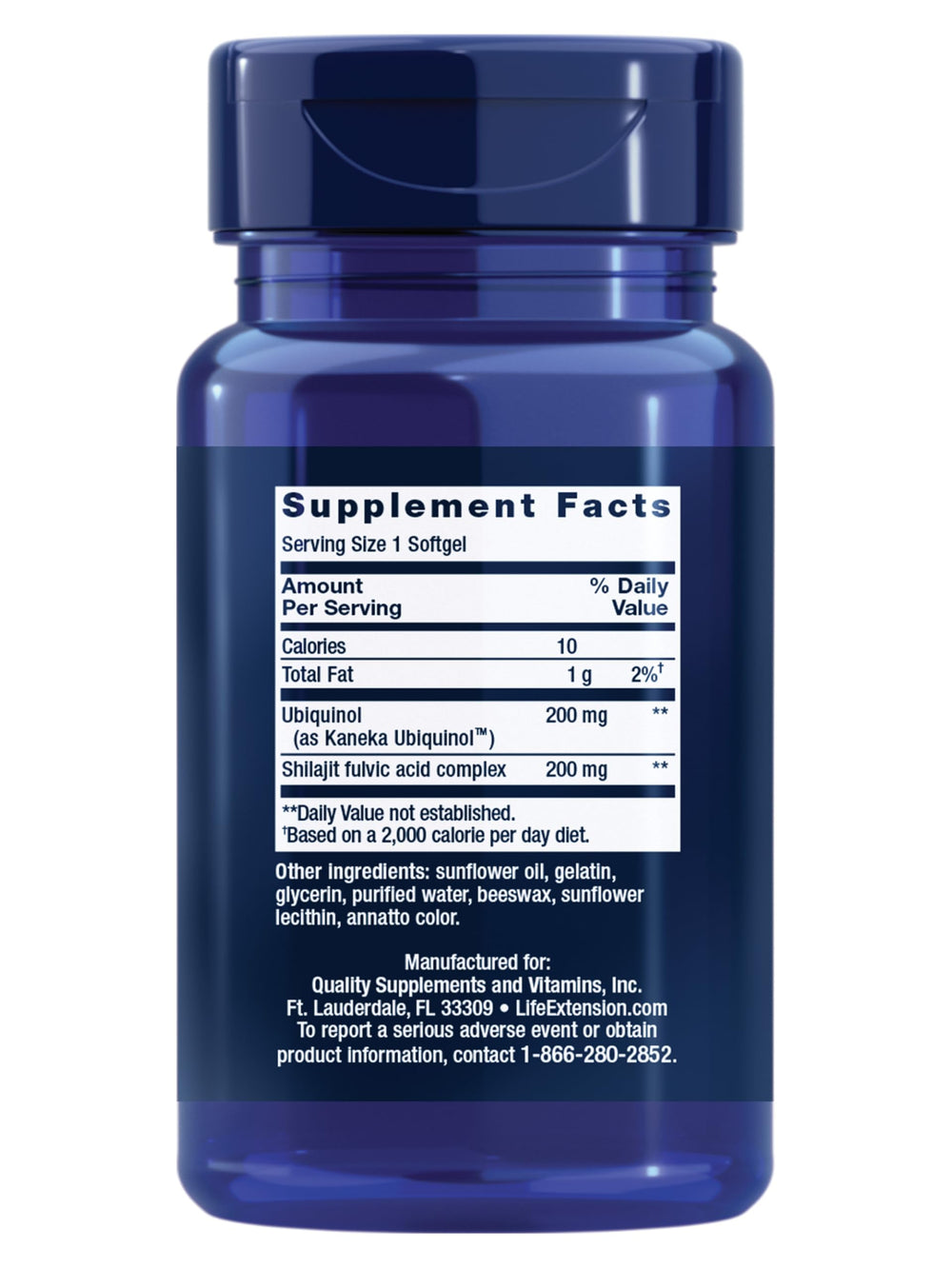 Life Extension Super Ubiquinol softgels in blister pack for daily energy support.