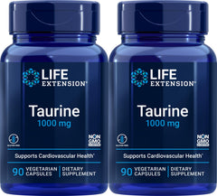 Life Extension Taurine 1,000 mg bottle supports steady daily amino acid intake