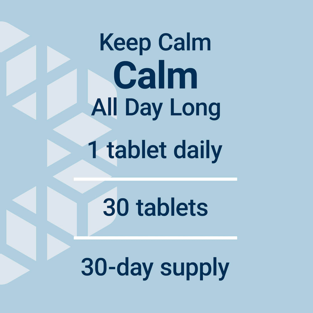 Extended-release icon conveys all-day calm support.