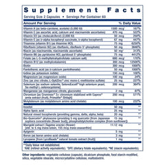 Life Extension Two-Per-Day bottle label shows ingredients and dosage