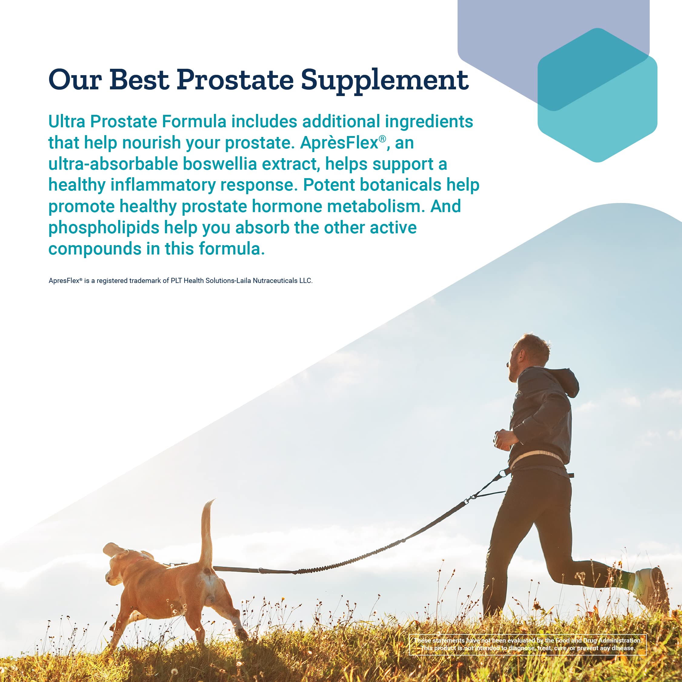 Life Extension Ultra Prostate Formula bottle on a desk setup.
