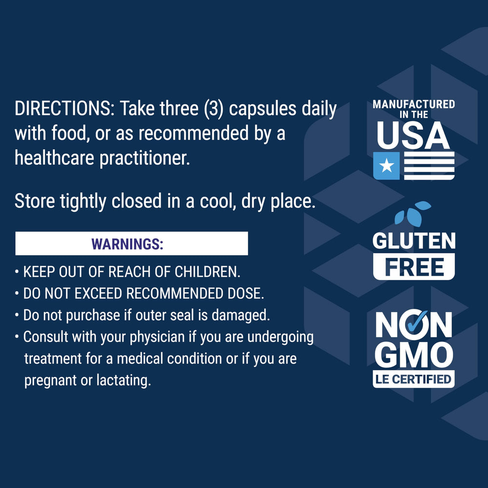 Life Extension Whole Food Multivitamin USA manufacturing label, quality and purity focus.