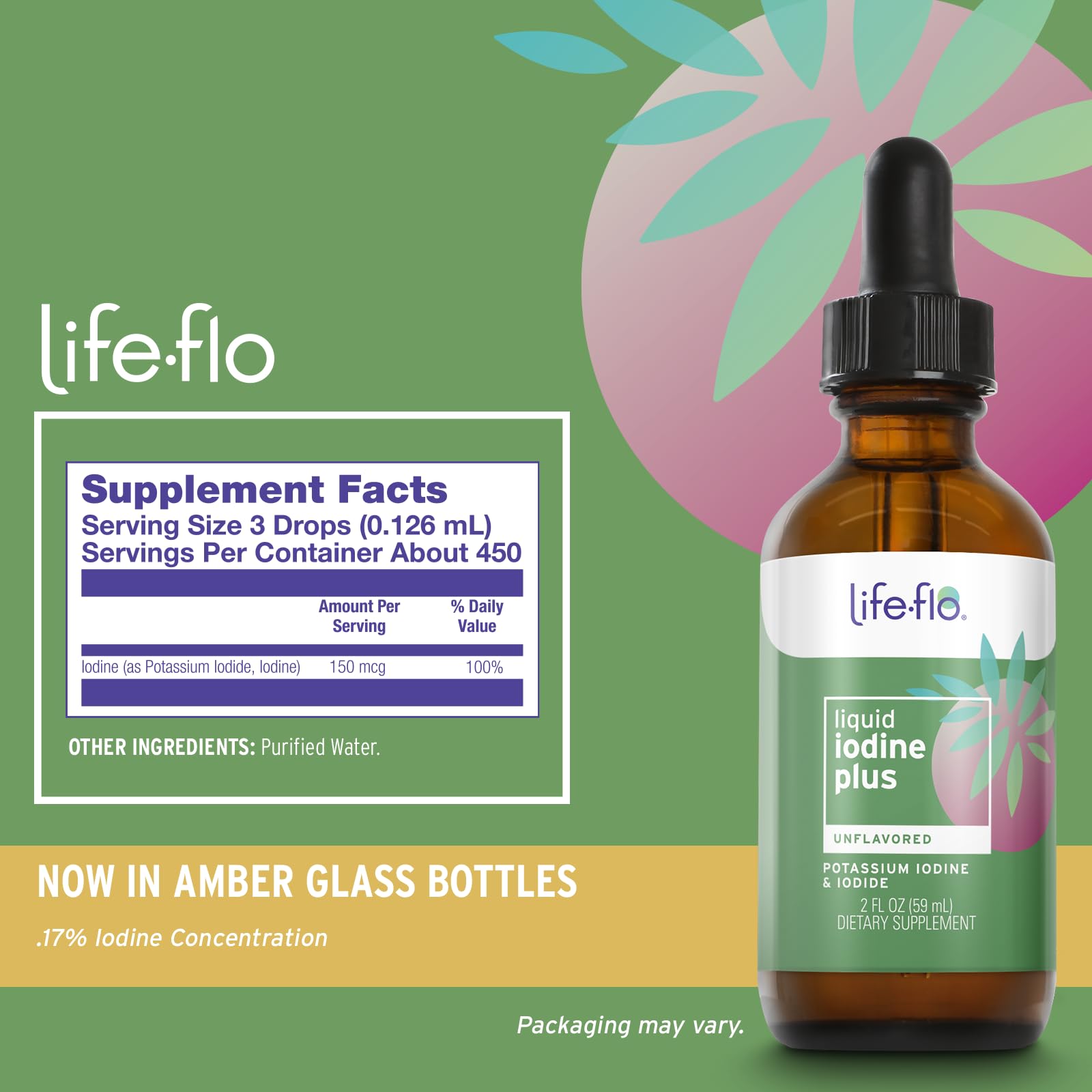 Life-FLO Iodine Plus Drops dropper for precise dosing