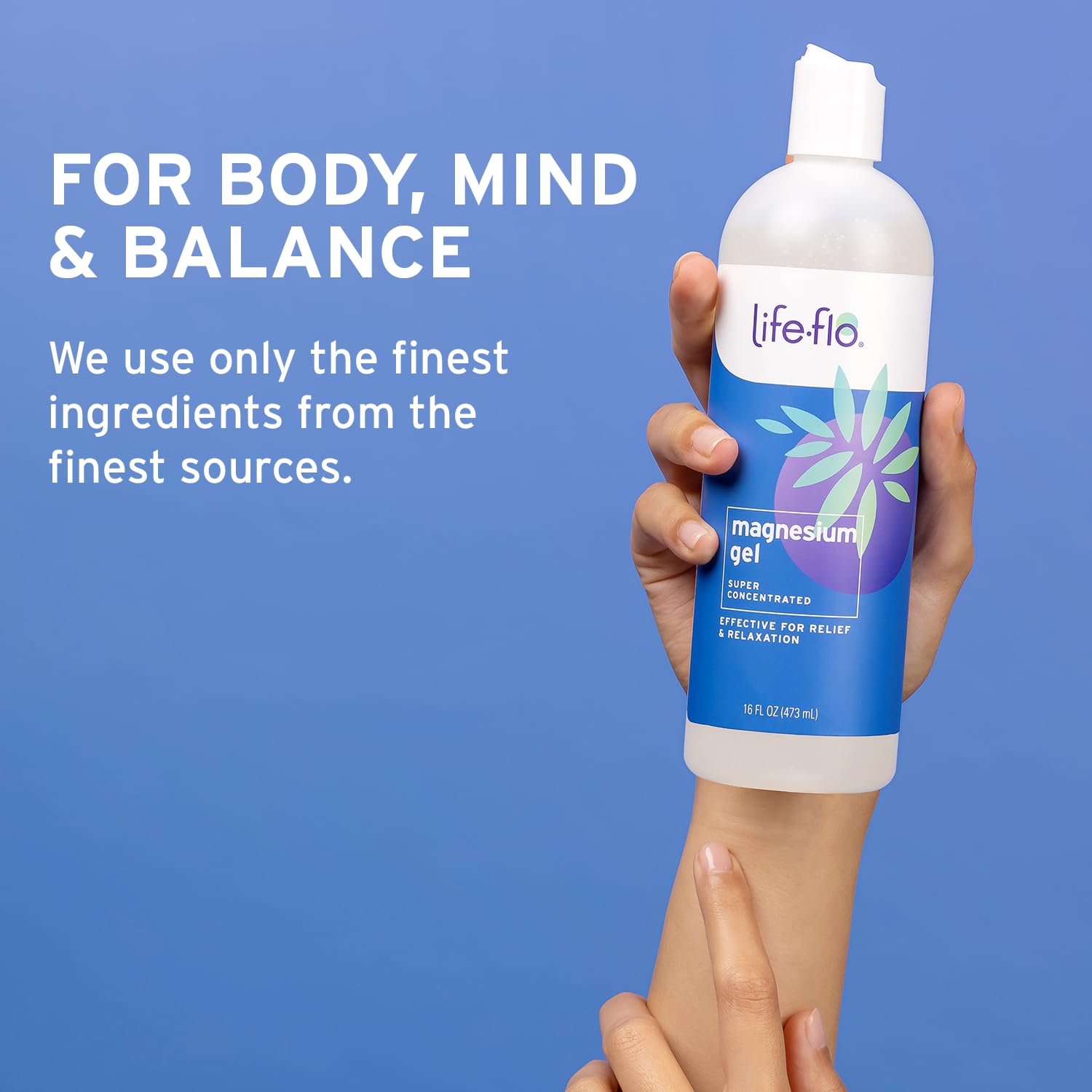 Life-Flo Magnesium Gel gentle enough for kids during self-care routines.