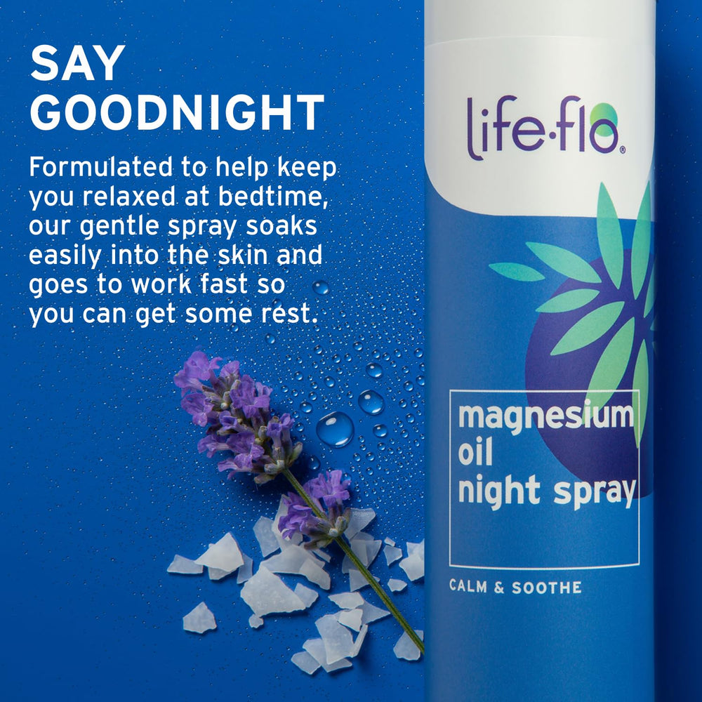 Family using Life-flo Night Spray as part of bedtime routine.