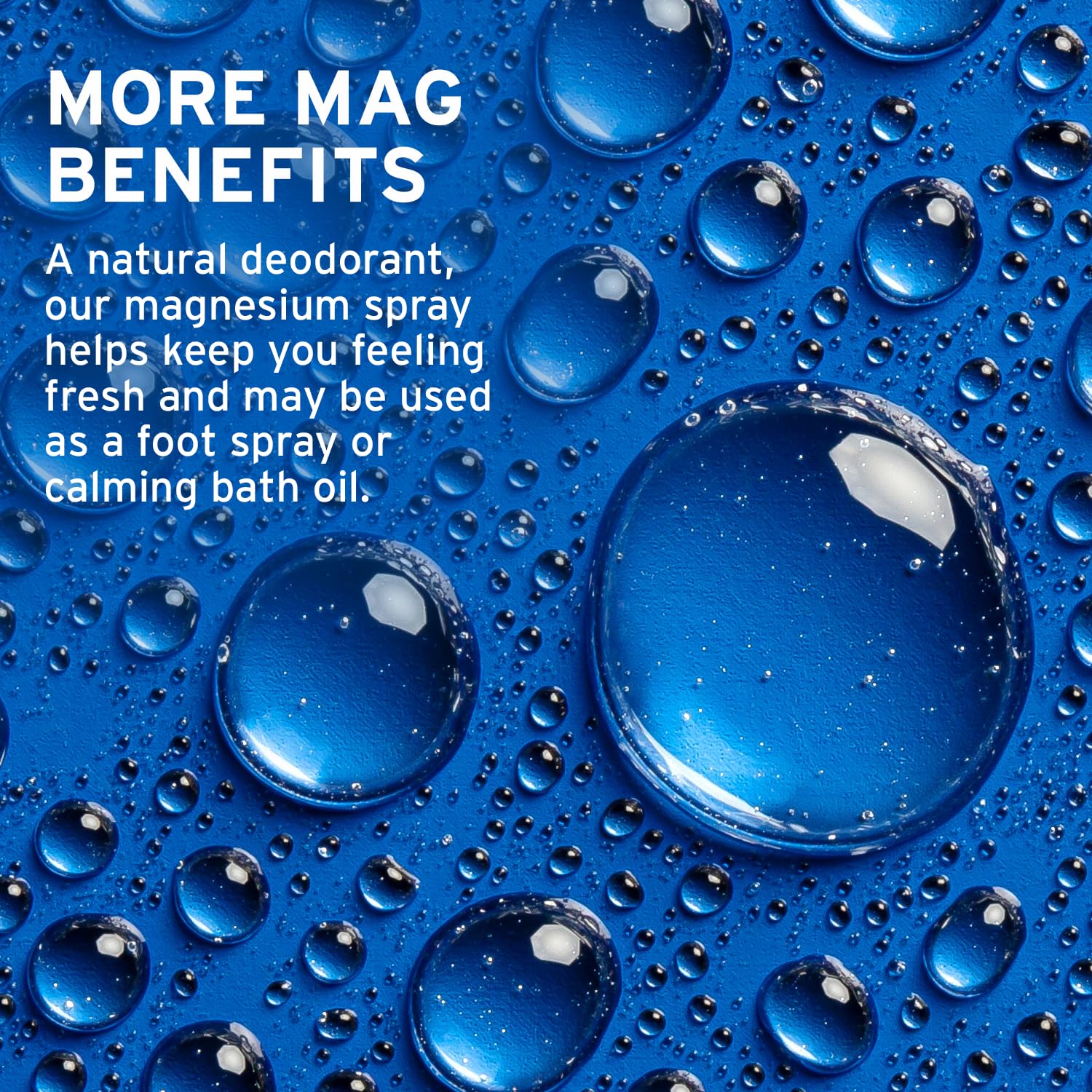 Life-Flo magnesium oil bath option for a calm, relaxing soak.