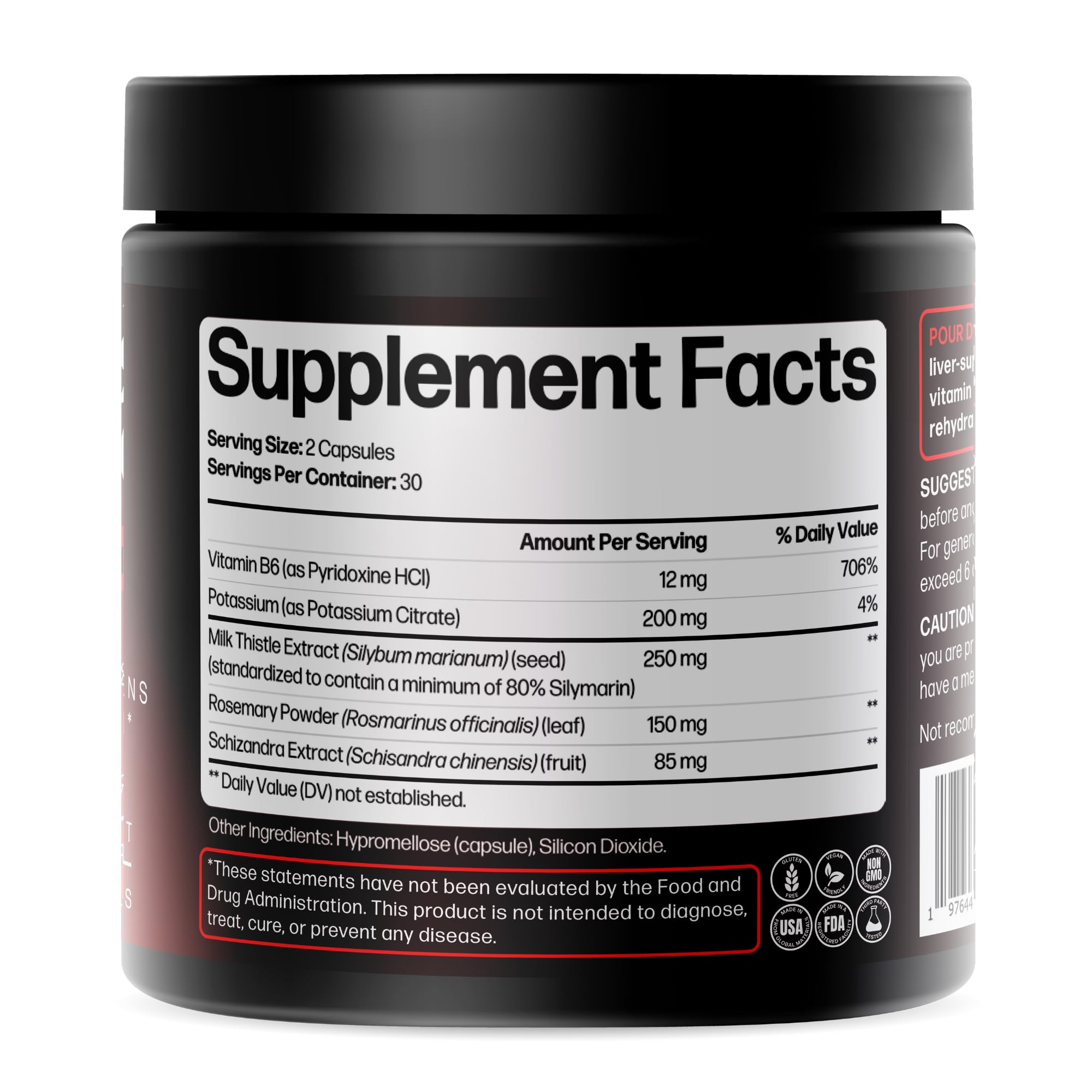 After-party wellness concept with Life Happns capsules promoting balanced hydration.