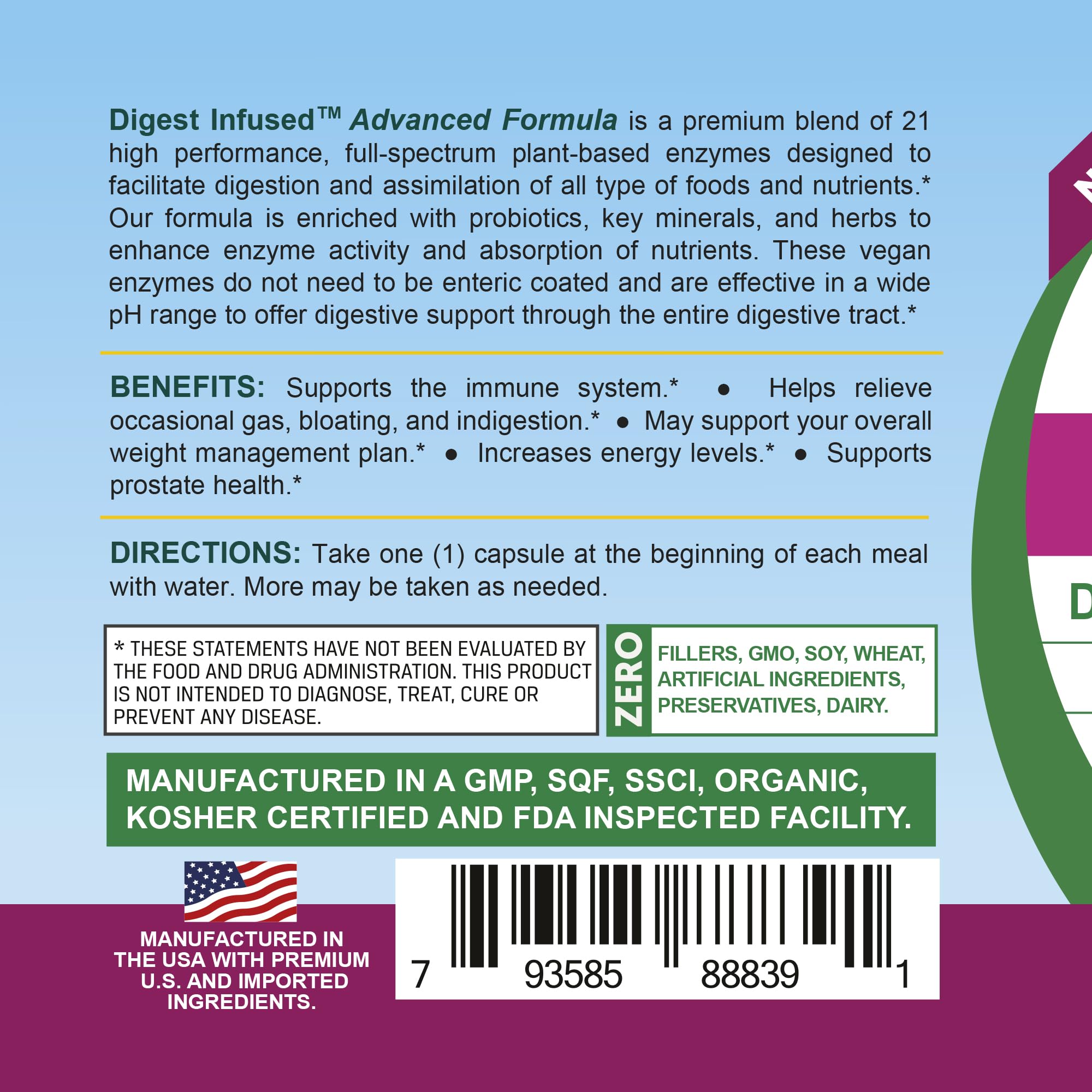 Life Infused Digestive Enzymes ready for your pre-meal routine