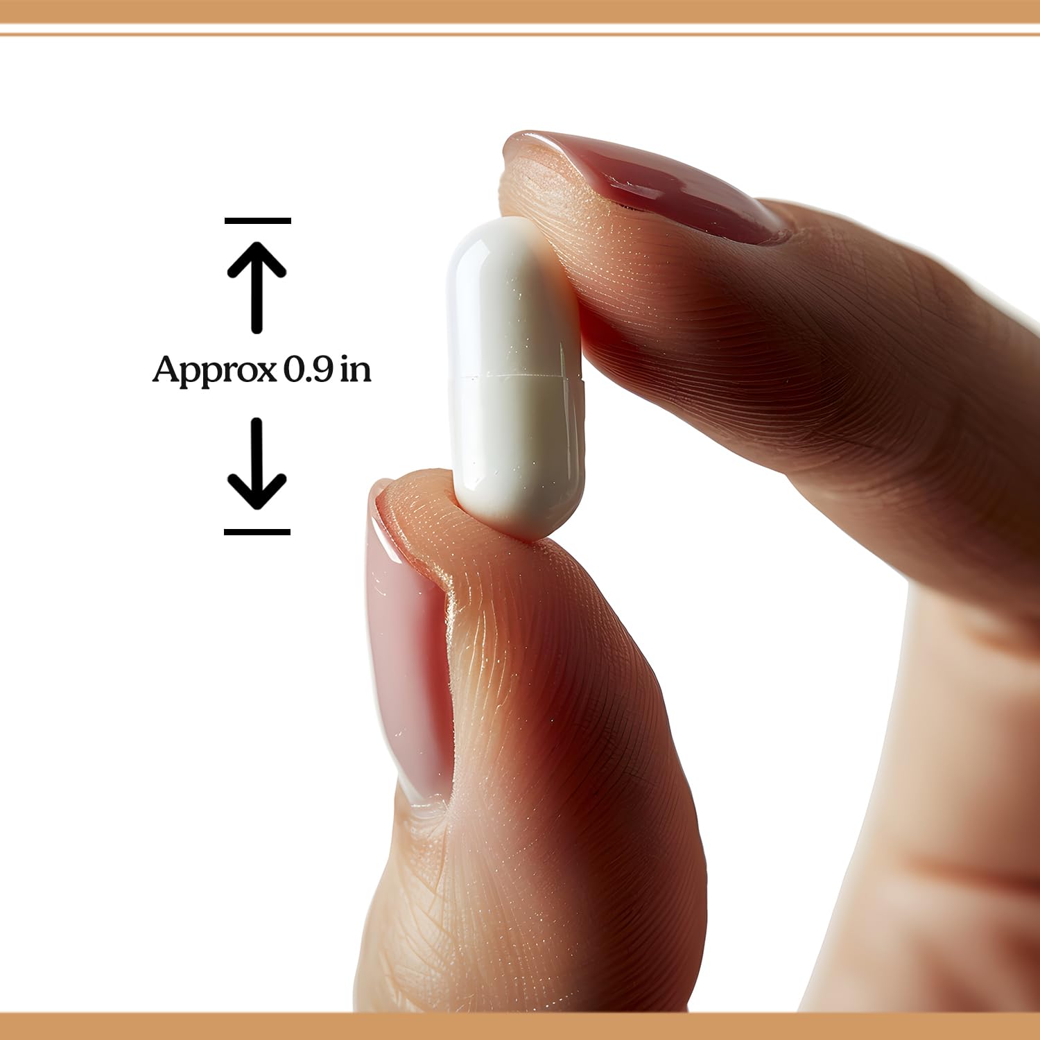 Life & Pursuits dosing guide illustration highlights 1–2 capsules daily
