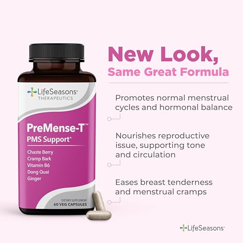 LifeSeasons PreMense-T bottle label with key ingredients