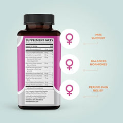PreMense-T capsules arranged to show form and dosage