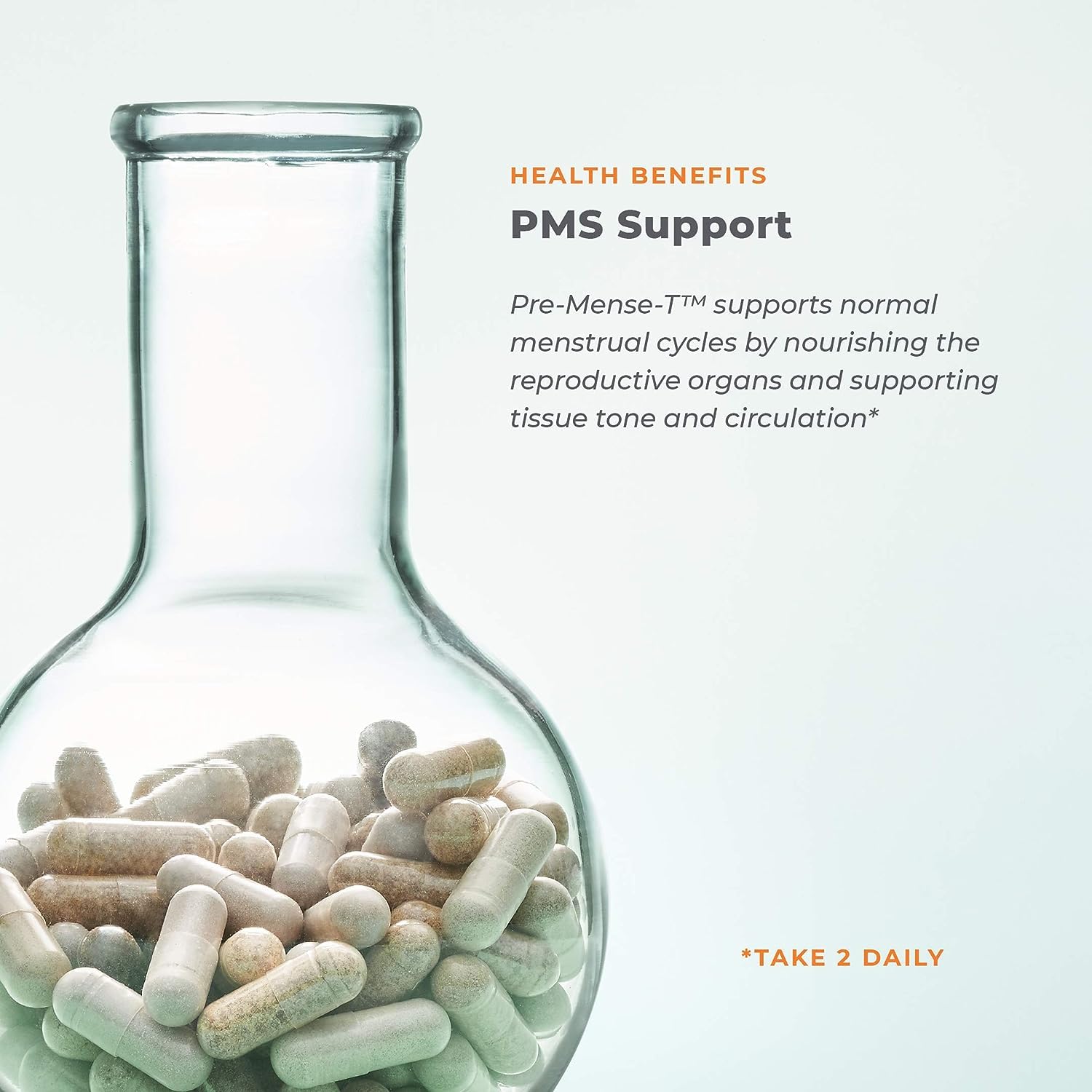 Visual suggesting hormonal balance support with PreMense-T