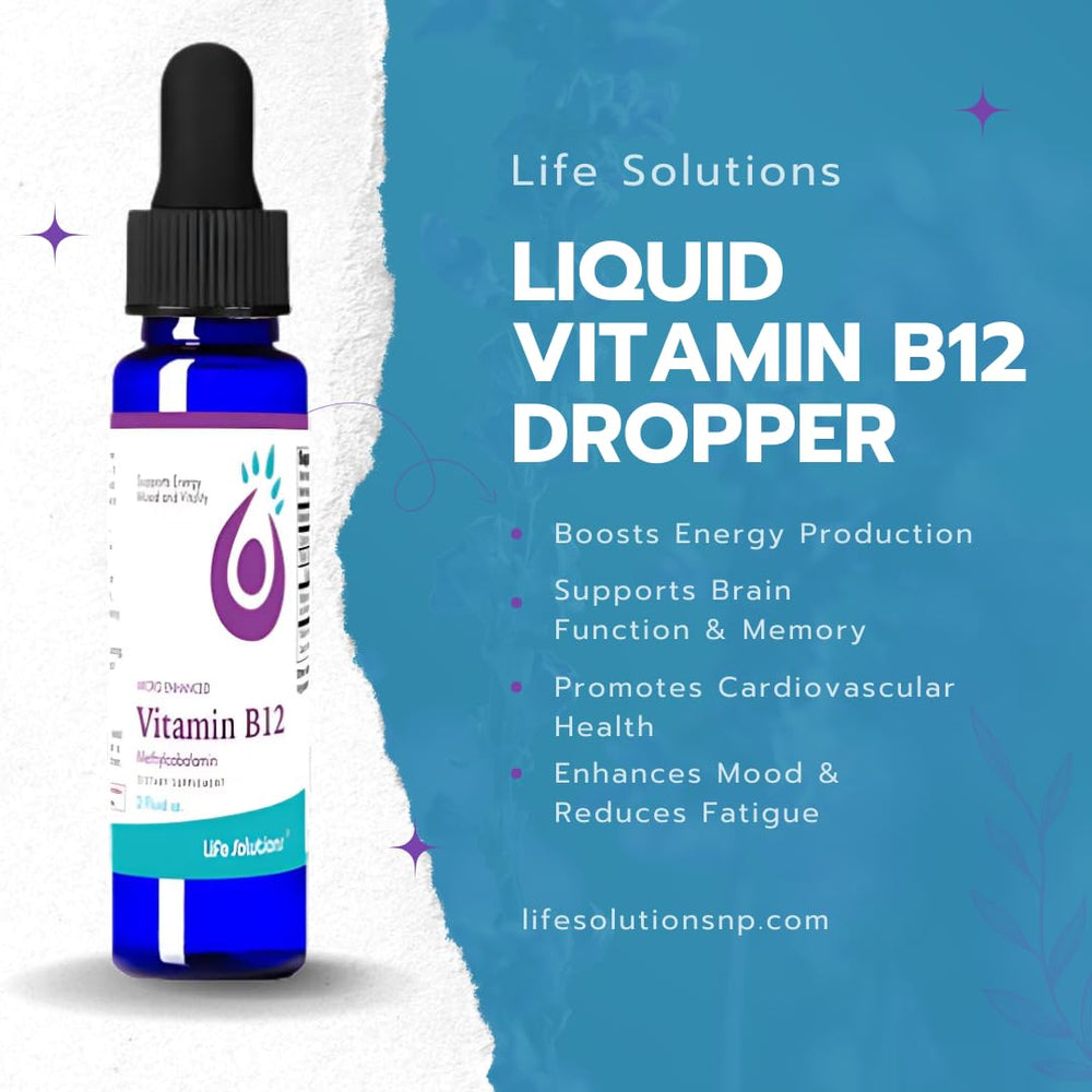 Life Solutions B12 packaging box communicates purity and trust