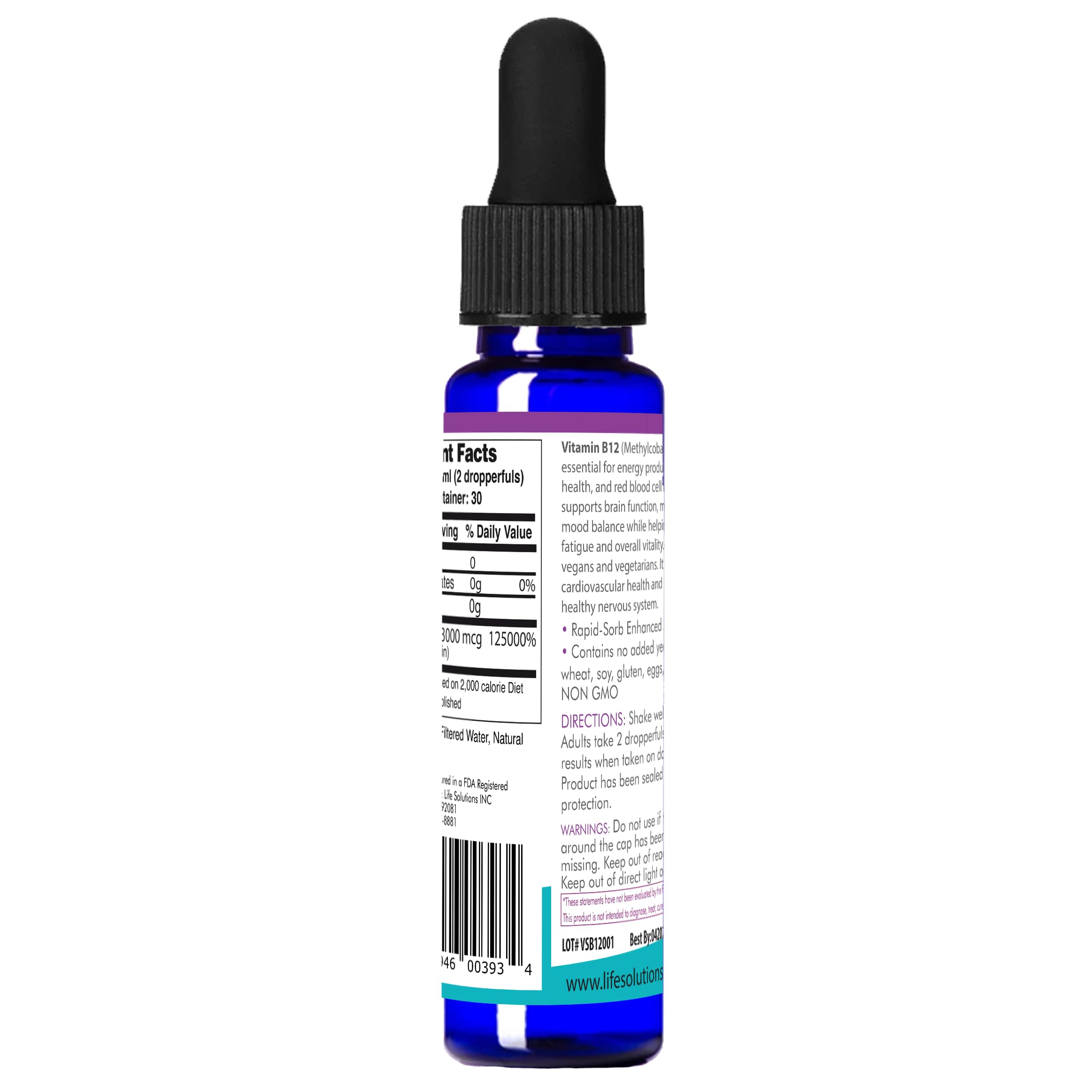 Life Solutions B12 USA-made seal signifies trusted manufacturing standards
